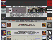 Tablet Screenshot of galerie-artland.kultur-oa.de